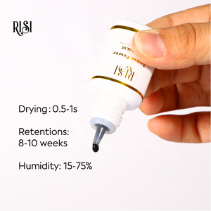 Pegamento fuerte para pestañas <span class=keywords><strong>RISI</strong></span> con logotipo personalizado de 0,5 segundos, profesional, resistente al agua, pegamento para pestañas de baja humedad - Product Image 2