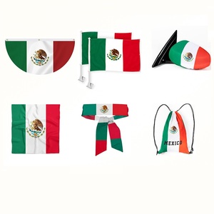 Ensemble <span class=keywords><strong>de</strong></span> drapeaux mexicains pour fans <span class=keywords><strong>de</strong></span> football, à suspendre à la main, pour cadeaux, vente en gros - Product Image 1