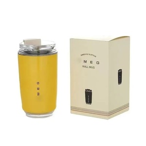 แก้วน้ำเก็บความร้อน SMEG สแตนเลส 304 ขนาด 12 ออนซ์ แก้วกาแฟแบบพกพาพร้อมฝาปิด สำหรับใช้งานกลางแจ้ง - Product Image 4