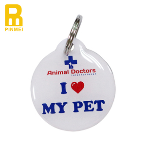 <span class=keywords><strong>Collar</strong></span> de cuero auténtico personalizado para mascotas, etiqueta de identificación para perro, antipérdida, código QR, etiqueta de <span class=keywords><strong>Metal</strong></span> para mascotas - Product Image 5