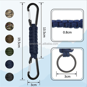 Gancho Doble Metálico Tipo D <span class=keywords><strong>para</strong></span> Colgar Llaveros Tejidos a Mano, Cordón de Paracord <span class=keywords><strong>para</strong></span> Senderismo y Supervivencia al Aire Libre - Product Image 5