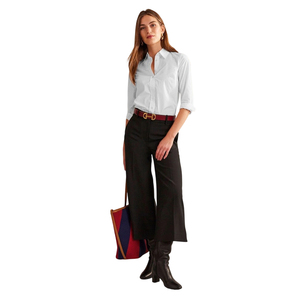 Camicie Formali da <span class=keywords><strong>Donna</strong></span> Personalizzate con LOGO in Cotone Bianco a Maniche Lunghe <span class=keywords><strong>Slim</strong></span> <span class=keywords><strong>Fit</strong></span> Senza Pieghe di Alta Qualità per Ufficio Primaverile - Product Image 5