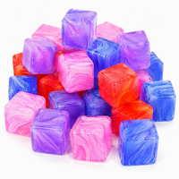 Cube extensible géant personnalisé en TPR souple, motif marbré, jouet sensoriel Kawaii mignon et amusant, anti-stress, jouet Fidget à saisir