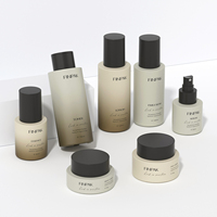 Ensemble de flacons en verre mat de qualité supérieure pour soins de la peau, emballage cosmétique, flacon pour toner, lotion, sérum, crème, couleur personnalisée