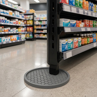 Patins de protection antidérapants en caoutchouc alvéolé pour pieds de table ronds, diamètre 5-8 cm, pour mobilier de pharmacie