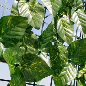 Panneau de feuillage <span class=keywords><strong>artificiel</strong></span> en lierre haute densité, protégé contre les UV, pour clôture de jardin, balcon ou décoration murale (taille personnalisée) - Product Image 3