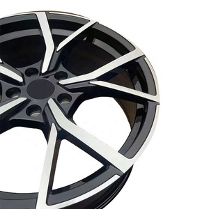 Jantes en alliage d'aluminium à rayons multiples de 18 <span class=keywords><strong>pouces</strong></span>, 5X112 5X100PCD, <span class=keywords><strong>5</strong></span> trous, compatibles avec les voitures particulières VW <span class=keywords><strong>Polo</strong></span> Golf - Product Image 2