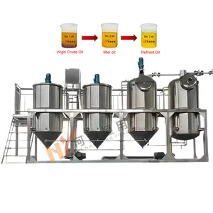 효율적인 레드 팜유 정유 기계 목화 해바라기 콩유 정제 기계