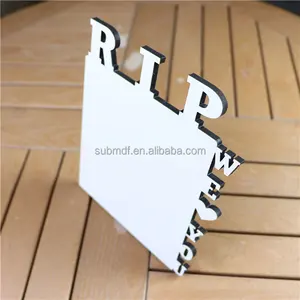 Free Samples Supply 2023 Design Wood Hot Blank Wooden Photo Plaques Sublimation MDF RIP Photo Frames