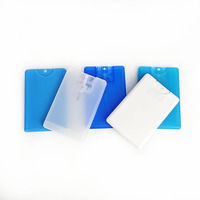 Flacon vaporisateur de parfum de haute qualité en plastique de 20 ml, format carte de crédit, type poche, pour emballage de parfum.