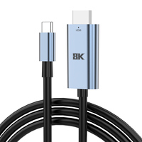 Cable Justlink USB C a HDMI 8K 60Hz, Cable HDMI V2.1 UHD 4K120Hz, Adaptador de Video Tipo C a HDMI para Laptop, Proyector y Monitor