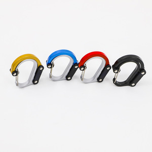 Autonomy Aluminum Alloy D-Type Carabiners 20kg Load Quick-Release Hooks For Outdoor Camping Hiking <b>Backpacking</b> Travel Gym - Product Image 4