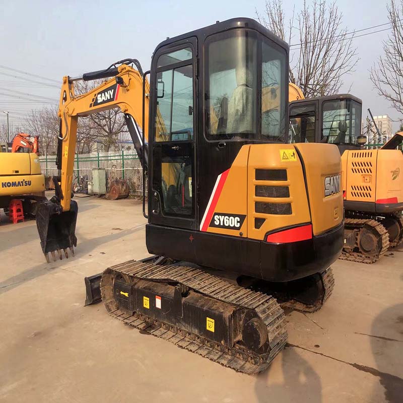 Б/у экскаватор SANY 60 по низкой цене, мощный б/у экскаватор SANY SY60C на продажу