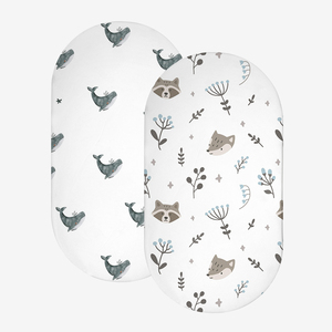 <span class=keywords><strong>Juego</strong></span> <span class=keywords><strong>de</strong></span> Sábanas Ajustables <span class=keywords><strong>de</strong></span> Algodón con Estampado Personalizado Antiestático para <span class=keywords><strong>Cuna</strong></span> y Moisés <span class=keywords><strong>de</strong></span> Bebé, 33x17 Pulgadas - Product Image 1