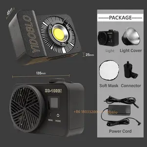 100W Ứng Dụng Điều Khiển Vlogging Kit Ngoài Trời Nội Dung Bowen Núi Video Ánh Sáng ZC-100bi Video Máy Ảnh Ánh Sáng 2700-7500K COB Video Ánh Sáng