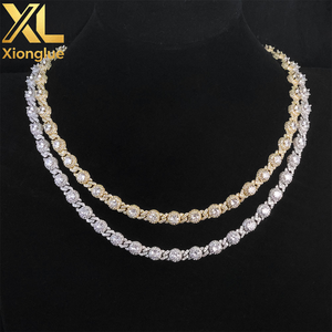 Cadena Cubana de Perlas de 7.5mm Estilo Europeo Americano para Hombre, Collar de Lujo Ligero Personalizable, Accesorio de Joyería Transfronterizo - Product Image 3