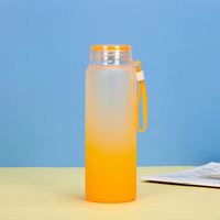 Vaso de Plástico XUHUI de Grado Premium de 500 ml con Pajita para Fitness, Reutilizable, Diseño Moderno para Adultos, Senderismo, Oficina, con Logotipo