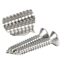 DIN7982 Vis autotaraudeuses à tête plate Point d'auto-perçage Bois Métal [Acier inoxydable Laiton Nickel] Pouce disponible M3 M8