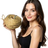 Soldes Exceptionnelles : Corde en Jonc de Mer Naturel Tressé, Diamètre 2,8 mm, Écologique pour la Décoration, la Confection de Paniers et les Projets Artisanaux