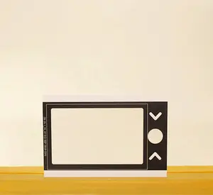 لوحة منتجات إلكترونية من الزجاج المقسى الملون بطباعة على شاشة حريرية مسطحة مخصصة لوحة عرض بشاشة تعمل باللمس مضادة للعاكس