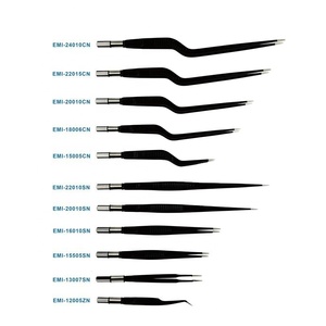 Pinces bipolaires antiadhésives EMSLIFE à pointe argentée 130 mm/160 mm/200 mm/220 mm, alimentées par l'électricité, certifiées CE pour l'électrocoagulation - Product Image 2