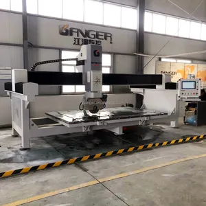 Gager 4 Axis bridge saw GQ-3220H potongan oval, lingkaran, sektor, konter atas wastafel potongan, potongan lurus