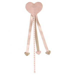 Varitas de Hada Princesa para Niñas, Varita Mágica de Cuero PU Rosa, Artículos para Fiestas de Cumpleaños, Accesorios Brillantes para Fiestas de Hadas - Product Image 2