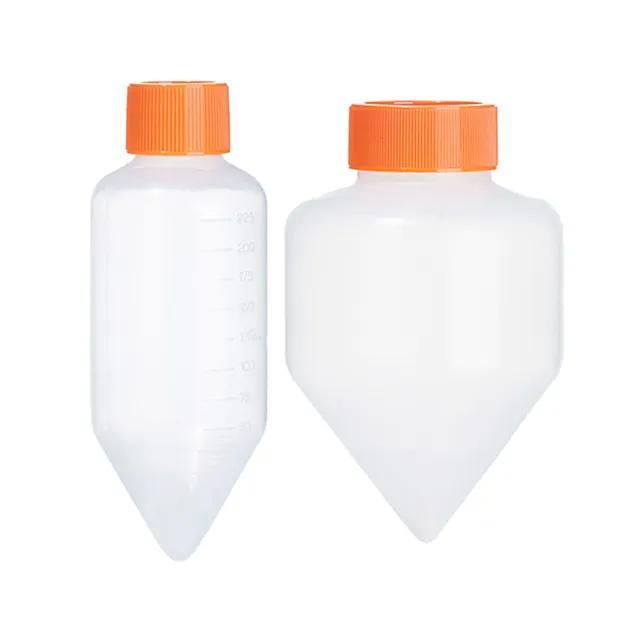 High quality 250mL 500mL PP sterile centrifuge bottle conical large volume centrifuge tube