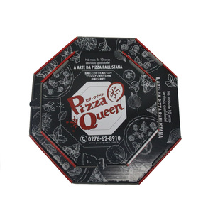 Wholesale Supply <strong>Custom</strong> Corrugated Carton Black Round 16 Inch <strong>Pizza</strong> <strong>Box</strong> - Product Image 1