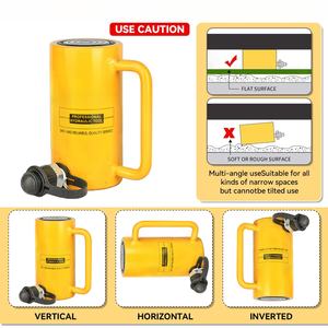 DOOROOM Vérins <span class=keywords><strong>de</strong></span> voiture à simple effet en acier <span class=keywords><strong>de</strong></span> 20 tonnes Vérins hydrauliques bon marché avec piston creux pour <span class=keywords><strong>porte</strong></span> et <span class=keywords><strong>garage</strong></span> - Product Image 6