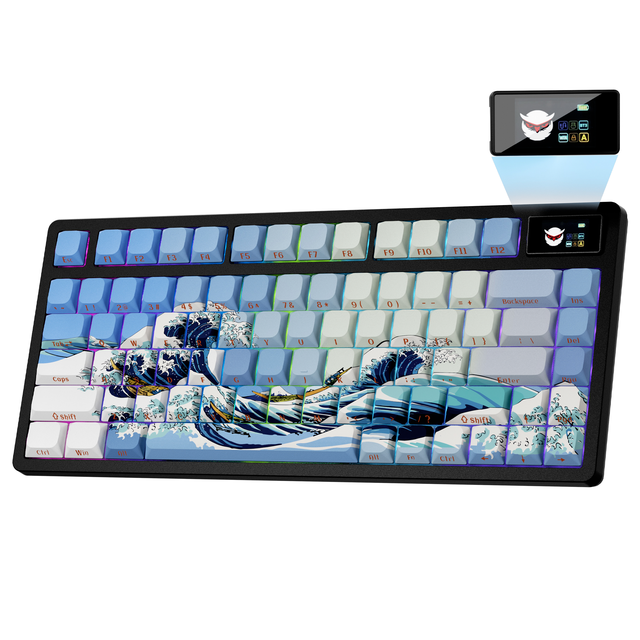 XVX L75 PRO Mechanical Keyboard RGB Backlit Wireless Programmable Low Profile Mechanical Gaming Keyboard