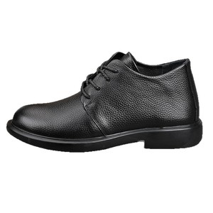 Men's Genuine Leather <b>Round</b> <b>Toe</b> Lace-up Casual Shoes Breathable Low <b>Heel</b> Walking Style - Product Image 2