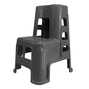 High-quality portable plastic footstool car wash beauty two-step chair ascending 2-step ascending stool