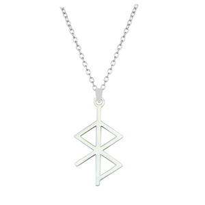 Rune amuleto per amore <span class=keywords><strong>e</strong></span> pace collana pendente da uomo in acciaio inox Norse viche Rune collezione amuleto gioielli regali - Product Image 2