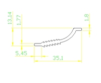 Lentille d'extrusion linéaire LED en PMMA Bming, diffuseur de lumière personnalisé, design moderne japonais, asiatique, européen pour l'éclairage