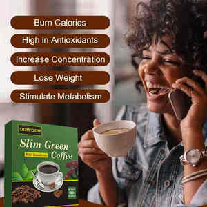 Kopi hijau ramping ukuran kustom untuk kopi pelangsing Super penurun berat badan dengan kemasan kotak rasa netral rasa gula - Product Image 2