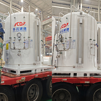 Conteneur cryogénique d'azote de 1000 L, 16 bars, réservoir de CO2 liquide micro-vrac pour l'industrie