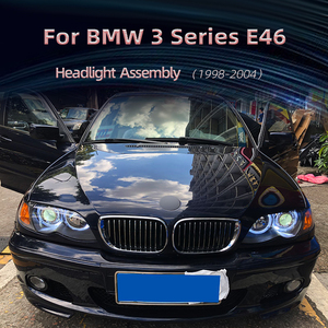 <span class=keywords><strong>Faros</strong></span> Delanteros LED Xenon Facelift para <span class=keywords><strong>BMW</strong></span> Serie 3 <span class=keywords><strong>E46</strong></span> 1998 a 2004, Cubierta <span class=keywords><strong>de</strong></span> Cristal para <span class=keywords><strong>Faros</strong></span> Delanteros <span class=keywords><strong>Angel</strong></span> Eyes Coupe - Product Image 2
