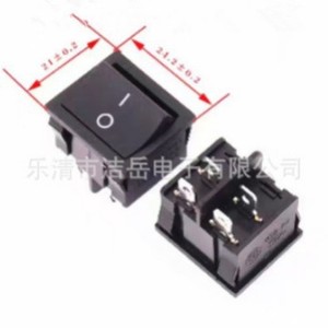 Interrupteur à bascule Kcd5 4 broches marche/arrêt 250v 6a, borne à souder, équipement industriel Ip21 - Product Image 3