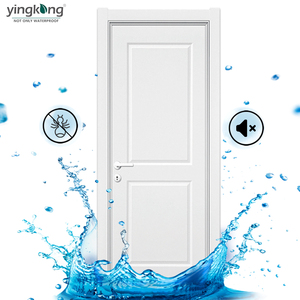 Israel Hot Bán Trắng Flush Cửa Ra Vào Và Khung Nhiều Lớp Không Thấm Nước Hoàn Thành Bề Mặt Cho Phòng Ngủ Polymer <span class=keywords><strong>ABS</strong></span>/PVC/WPC Cửa Phẳng - Product Image 5