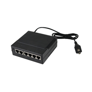 Boîtier en plastique, commutateur PoE 4 ports 100 Mbps, fonction VLAN, 2 ports Uplink, Plug and Play, 4 ports PoE pour caméra IP de sécurité CCTV - Product Image 1
