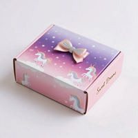 Caja de Regalo de Lujo Personalizada con Logotipo Floral para Envío de Vestidos en Cartón Corrugado