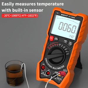 ZT-1000R Insulation Resistance <b>Meter</b> High-Precision 1000V Digital Megohmmeter <b>Auto</b>/Manual Ranging CE Certified Multimeter ZT-100 - Product Image 5