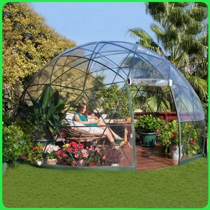 Dome <b>Tent</b> 6-8 Person PVC Transparent Outdoor Garden Igloo Modern Four Season Use Extended Type <b>Large</b> Space - Product Image 5