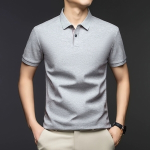 Chemises <span class=keywords><strong>Polo</strong></span> Homme Personnalisées en Coton Pur à Manches Courtes – Nouveaux Hauts Décontractés d'Affaires à Col Rabattu pour l'Été – Vente en Gros - Product Image 5