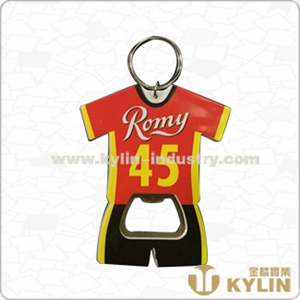 Ouvre-bouteille de bière en forme de <span class=keywords><strong>T</strong></span>-<span class=keywords><strong>shirt</strong></span> de footballeur de jeu de football avec impression cmyk et ouvre-<span class=keywords><strong>t</strong></span>-<span class=keywords><strong>shirt</strong></span> de joueur de porte-clés - Product Image 5