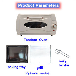 فرن تندوري كهربائي للمطابخ المنزلية والفندقية، شائع الاستخدام لتحميص الخبز وخبز البيتزا مع وظيفة التسخين - Product Image 2