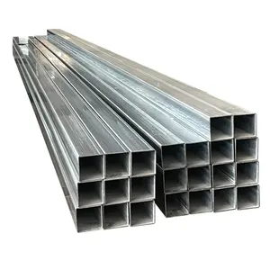 Sezione cava quadrata 20*20 tubo quadrato in acciaio zincato 150x150 tubo quadrato in acciaio tubolare per la vendita