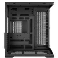 Boîtier PC Gaming ATX Panoramique à Flux d'Air Amélioré, Nouveau Design, Installation sans Outil, Ventilateurs Arrière Inclus