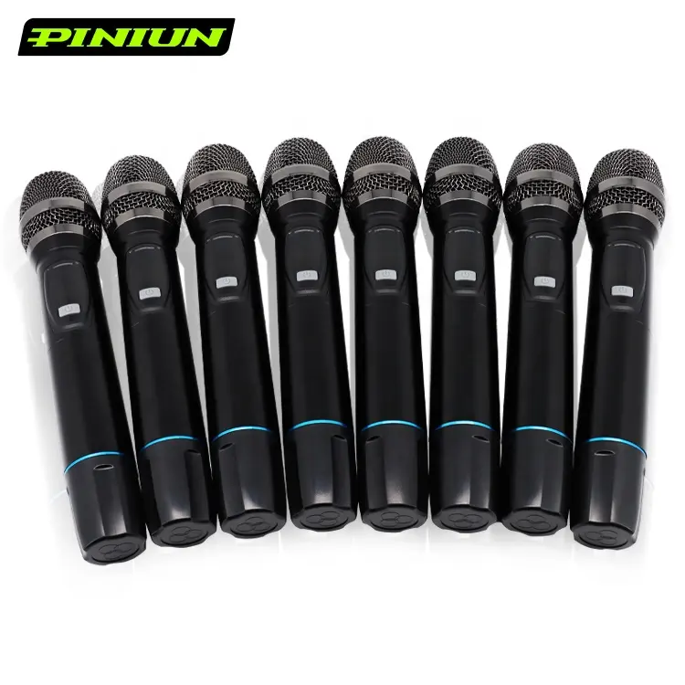 Uhf-801 Chuyên Nghiệp 8-Kênh Uhf Hệ Thống Không Dây KTV Mic Gia Đình Karaoke Microphone